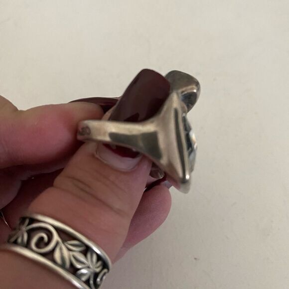 UNO de 50 Chunky Crystal Statement Ring - Picture 3 of 5